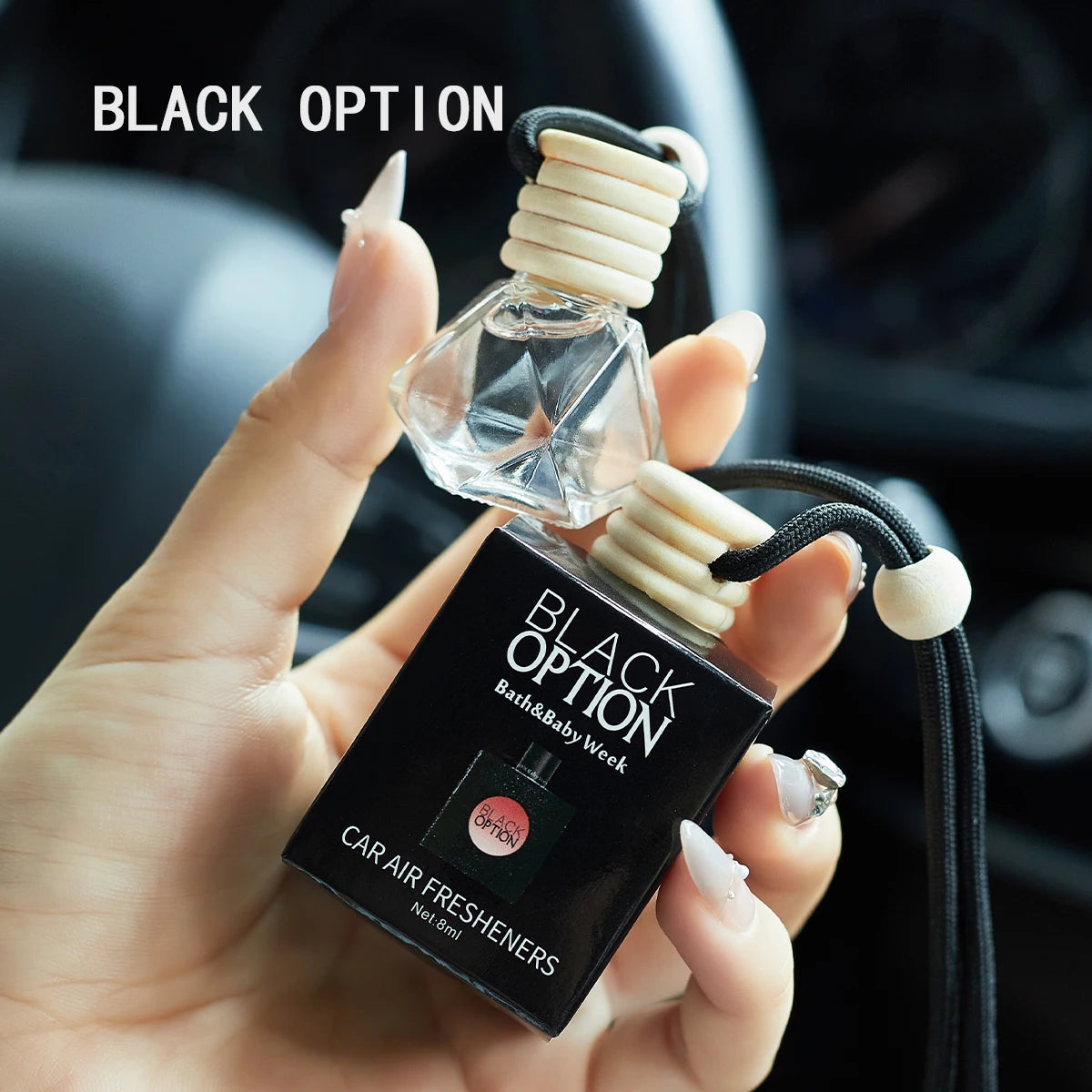 Désodorisant Voiture Suspendu Premium — Senteur Fraîche 8ml