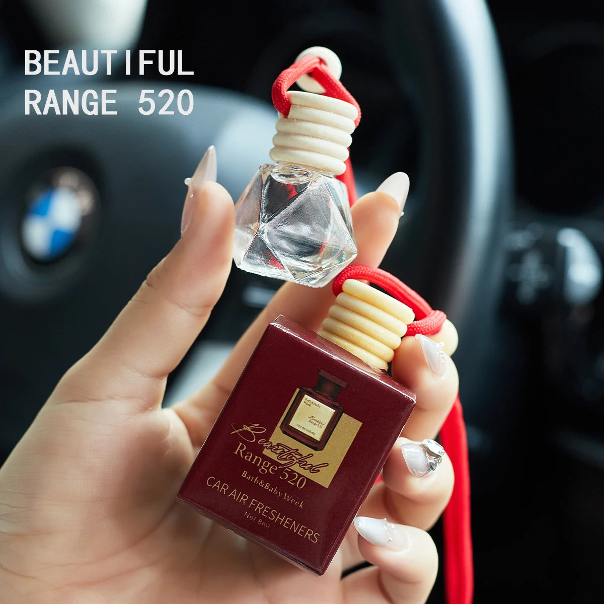 Désodorisant Voiture Suspendu Premium — Senteur Fraîche 8ml