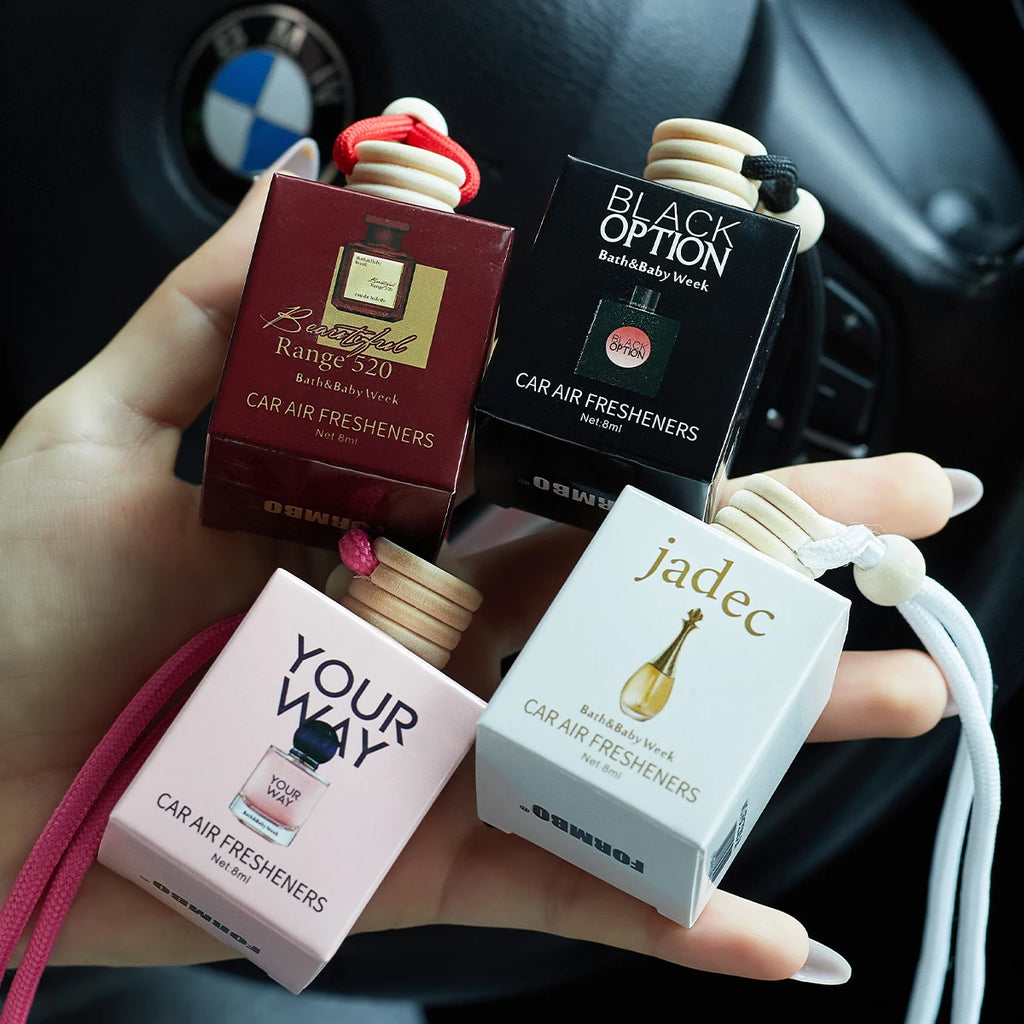 Désodorisant Voiture Suspendu Premium — Senteur Fraîche 8ml